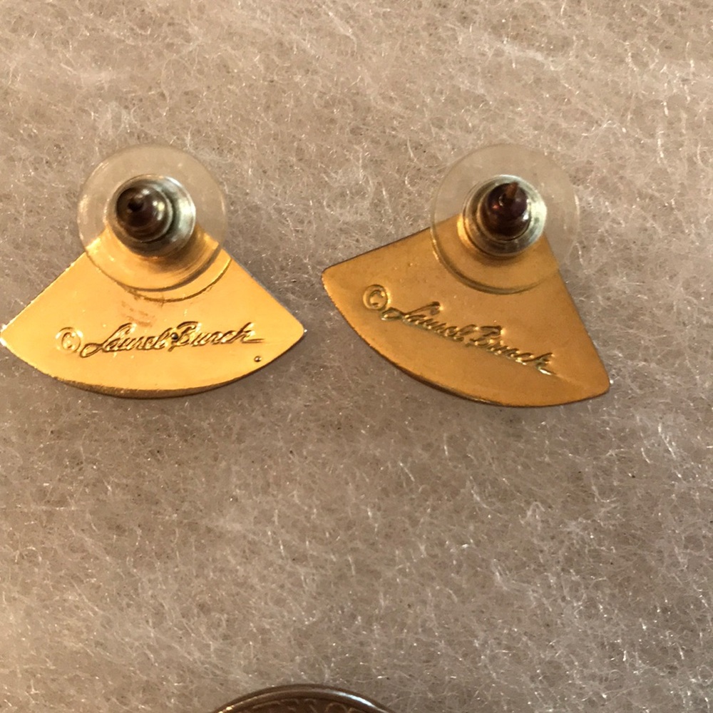 Vintage Laurel Burch signed-earrings - Picture 3 of 4